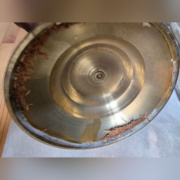 Vintage Brass Large Tall Taper Candlestick Holders 11' Set Of 2 - Picture 9 of 13